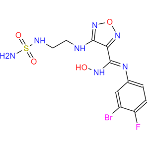 4-[[2-[(氨基磺酰基)氨基]乙基]氨基]-N'-(3-溴-4-氟苯基)-N-羟基-1,2,5-恶二唑-3-甲脒