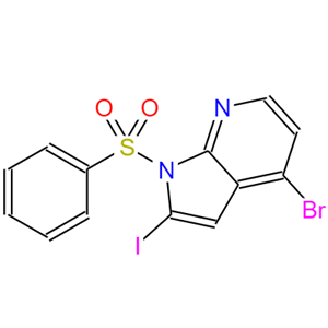 4-溴-2-碘-1-(苯磺酰基)-1H-吡咯并[2,3-B]吡啶