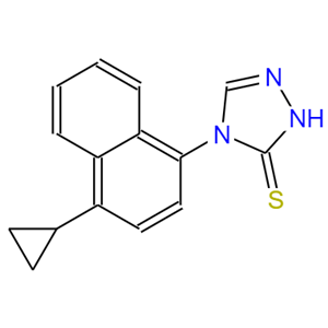 1-环丙基-4-异硫代氰酰基萘,4-(4-cyclopropylnaphthalen-1-yl)-1H-1,2,4-triazole-5(4H)-thione
