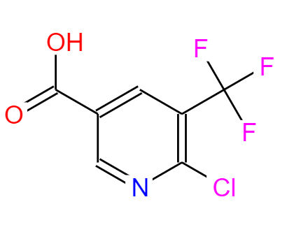 2-氯-3-三氟甲基吡啶-5-甲酸,6-chloro-5-(trifluoromethyl)pyridine-3-carboxylic acid