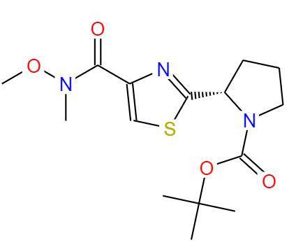 (S)-2-[4-(methoxy-methyl-carbamoyl)-thiazol-2-yl]-pyrrolidine-1-carboxylic acid tert-butyl ester