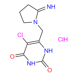 盐酸替吡嘧啶,5-chloro-6-[(2-iminopyrrolidin-1-yl)methyl]-1H-pyrimidine-2,4-dione,hydrochloride