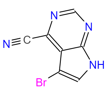 5-溴-7H-吡咯并[2,3-D]嘧啶-4-甲腈,5-bromo-7H-pyrrolo[2,3-d]pyrimidine-4-carbonitrile