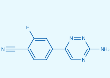 4-(3-氨基-1,2,4-三嗪-6-基)-2-氟苯甲腈,4-(3-Amino-1,2,4-triazin-6-yl)-2-fluorobenzonitrile