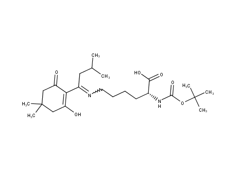 (2R)-6-[[1-(2-hydroxy-4,4-dimethyl-6-oxocyclohexen-1-yl)-3-methylbutylidene]amino]-2-[(2-methylpropan-2-yl)oxycarbonylamino]hexanoic acid