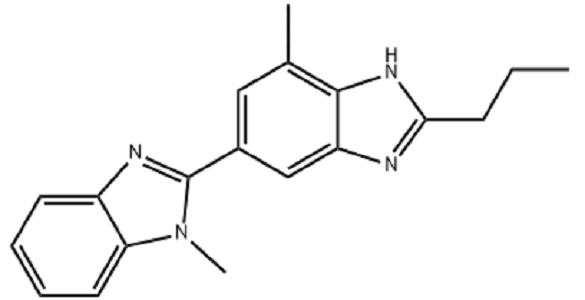 2-正丙基-4-甲基-6-（1'-甲基苯并咪唑-2-基）苯并咪唑,2-n-Propyl-4-methyl-6-(1-methylbenzimidazole-2-yl)benzimidazole