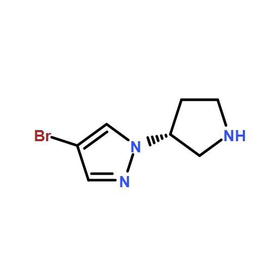(R)-4-bromo-1-(pyrrolidin-3-yl)-1H-pyrazole