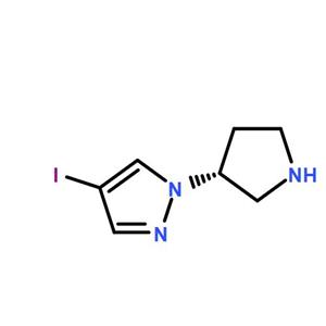 (R)-4-iodo-1-(pyrrolidin-3-yl)-1H-pyrazole