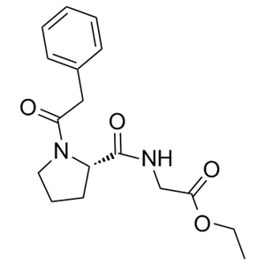 N-(1-(苯基乙?；?-L-脯氨酰)甘氨酸乙酯,ethyl 2-[[(2S)-1-(2-phenylacetyl)pyrrolidine-2-carbonyl]amino]acetate