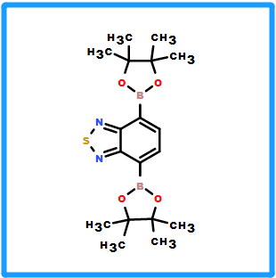 4,7-双(4,4,5,5-四甲基-1,3,2-二氧杂戊硼烷-2-基)-2,1,3-苯并噻二唑,4,7-Bis(4,4,5,5-tetramethyl-1,3,2-dioxaborolan-2-yl)-2,1,3-benzothiadiazole;2,1,3-Benzothiadiazole-4,7-diboronic acid, pinacol ester;2,1,3-Benzothiadiazole-4,7-diboronic Acid Bis(pinacol) Ester;2,1,3-