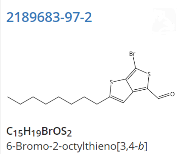 噻吩并[3,4-b]噻吩-4-甲醛，6-溴-2-辛基-,Thieno[3,4-b]thiophene-4-carboxaldehyde, 6-bromo-2-octyl-