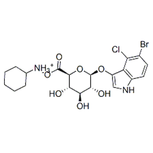 5-溴-4-氯-3-吲哚基-β-D-葡萄苷酸环己氨盐,X-glucuronide CHA salt