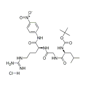 N-叔丁氧羰酰-L-白氨酸酰甘氨酰-L-精氨酸对硝基苯酰胺盐酸盐,N-BOC-L-leucylglycyl-arginine-p-nitroanilide hydrochloride