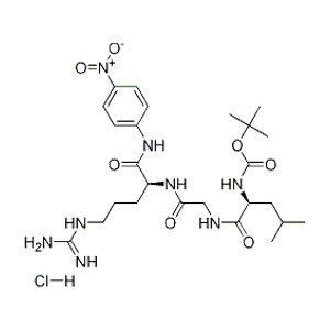 N-叔丁氧羰酰-L-白氨酸酰甘氨酰-L-精氨酸对硝基苯酰胺盐酸盐