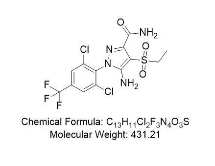 4-(乙基磺酰基)吡唑-3-甲酰胺乙腈,4-(Ethylsulfonyl)pyrazole-3-carboxamide Ethiprole