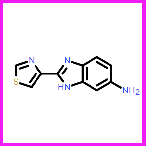 1H-Benzimidazol-6-amine,2-(4-thiazolyl)-,1H-Benzimidazol-6-amine,2-(4-thiazolyl)-