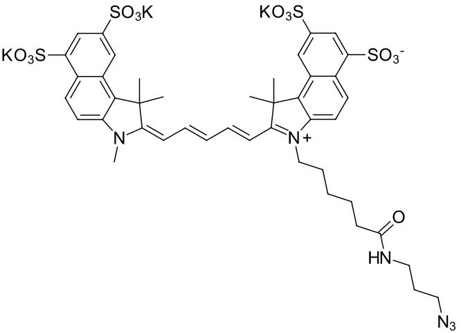 磺酸化CY5.5叠氮,Sulfo-Cyanine5.5 azide
