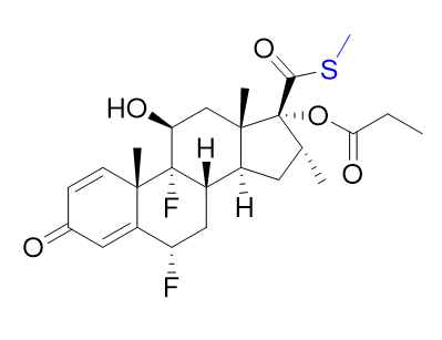 丙酸氟替卡松杂质06,6α,9-difluoro-11β-hydroxy-16α-methyl-17- [(methylsulfanyl)carbonyl]-3-oxoandrosta-1,4-dien-17α-yl propanoate