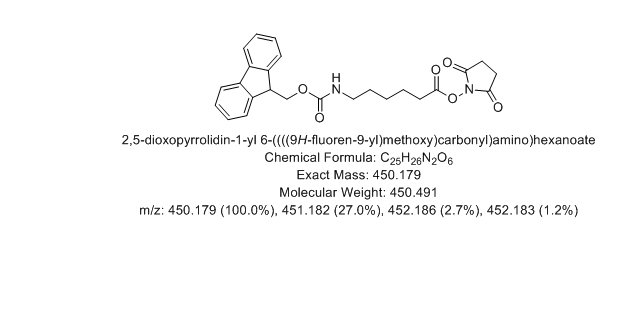 Fmoc-6-Ahx-OSu,2,5-dioxopyrrolidin-1-yl 6-((((9H-fluoren-9-yl)methoxy)carbonyl)amino)hexanoate