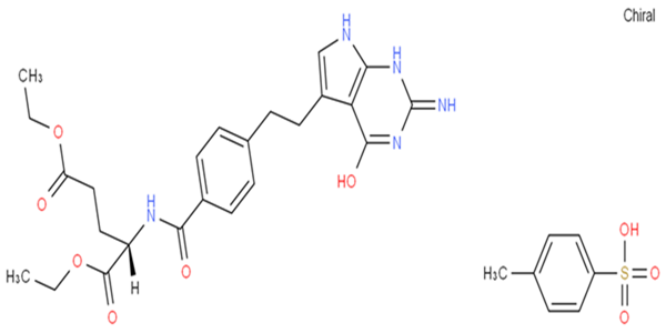 培美曲塞二钠中间体,N-[4-[2-(2-Amino-4,7-dihydro-4-oxo-3H-pyrrolo[2,3-d]pyrimidin-5-yl)ethyl]benzoyl]-L-glutamic Acid 1