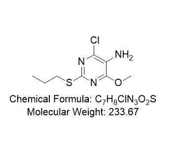 替格瑞洛雜質(zhì)22,4-chloro-6-methoxy-2-(propylthio)pyrimidin-5-amine