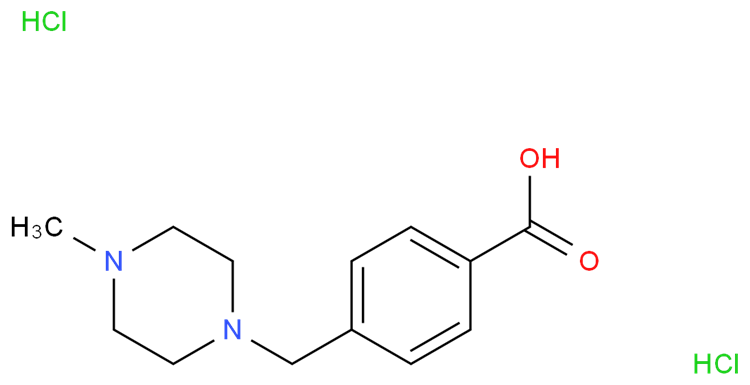 4-[(4-甲基哌嗪-1-基)甲基]苯甲酸二盐酸盐,Benzoic acid,4-[(4-methyl-1-piperazinyl)methyl]-, hydrochloride (1:2)