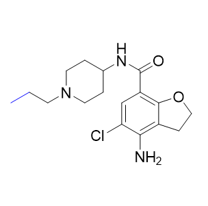 普芦卡必利杂质02,4-amino-5-chloro-N-(1-propylpiperidin-4-yl)-2,3-dihydrobenzofuran-7-carboxamide
