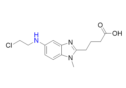 苯達(dá)莫司汀雜質(zhì)03,4-{5-[(2-Chloroethyl)amino]-1-methyl-1H-benzimidazol-2-yl}butanoic acid