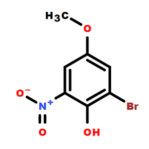2-溴-4-甲氧基-6-硝基苯酚,2-bromo-4-methoxy-6-nitrophenol