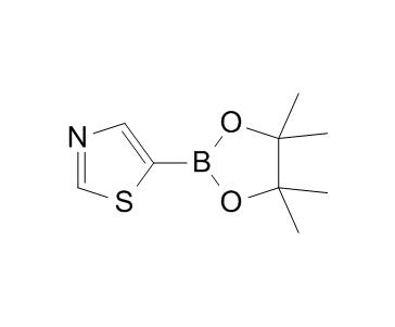 5-(4,4,5,5-四甲基-1,3,2-二氧杂硼杂环戊烷-2-基)噻唑,5-(4,4,5,5-Tetramethyl-1,3,2-dioxaborolan-2-yl)thiazole