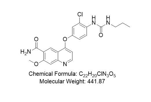 甲磺酸仑伐替尼杂质15,4-(3-chloro-4-(3-propylureido)phenoxy)-7-methoxyquinoline-6-carboxamide
