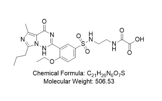 伐地那非杂质11,2-((2-((4-ethoxy-3-(5-methyl-4-oxo-7-propyl-1,4-dihydroimidazo[5,1-f][1,2,4]triazin-2-yl)phenyl)sulfonamido)ethyl)amino)-2-oxoacetic acid