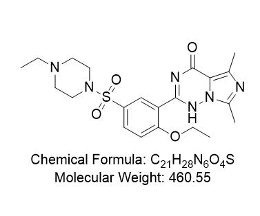 伐地那非杂质13,2-(2-ethoxy-5-((4-ethylpiperazin-1-yl)sulfonyl)phenyl)-5,7-dimethylimidazo[5,1-f][1,2,4]triazin-4(1H)-one