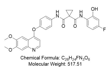 卡博替尼杂质05,N-(4-((6,7-dimethoxyquinolin-4-yl)oxy)phenyl)-N-(4-fluoro-2-hydroxyphenyl)cyclopropane-1,1-dicarboxamide