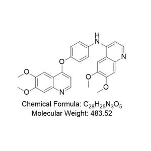 卡博替尼杂质04,N-(4-((6,7-dimethoxyquinolin-4-yl)oxy)phenyl)-6,7-dimethoxyquinolin-4-amine