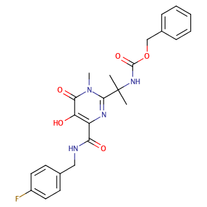 [1-[4-[[(4-氟苄基)氨基]羰基]-5-羟基-1-甲基-6-氧代-1,6-二氢嘧啶-2-基]-1-甲基乙基]氨基甲酸苄酯,6-dihydropyrimidin-2-yl)-1-methylethyl)carbamate