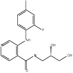 N-[(2S)-2,3-二羟基丙基]-3-[(2-氟-4-碘苯基)氨基]-4-吡啶甲酰胺,Pimasertib