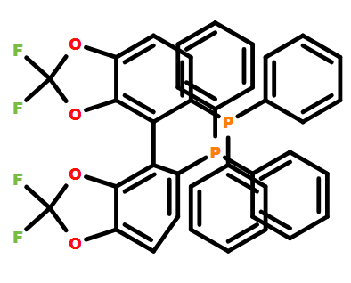 (R)-5,5'-双(二苯基磷)-四氟-二-1,3-苯二氧杂环,(R)-5,5'-Bis(diphenylphosphino)-2,2,2',2'-tetrafluoro-4,4'-bi-1,3-benzodioxole[(R)-DIFLUORPHOS]