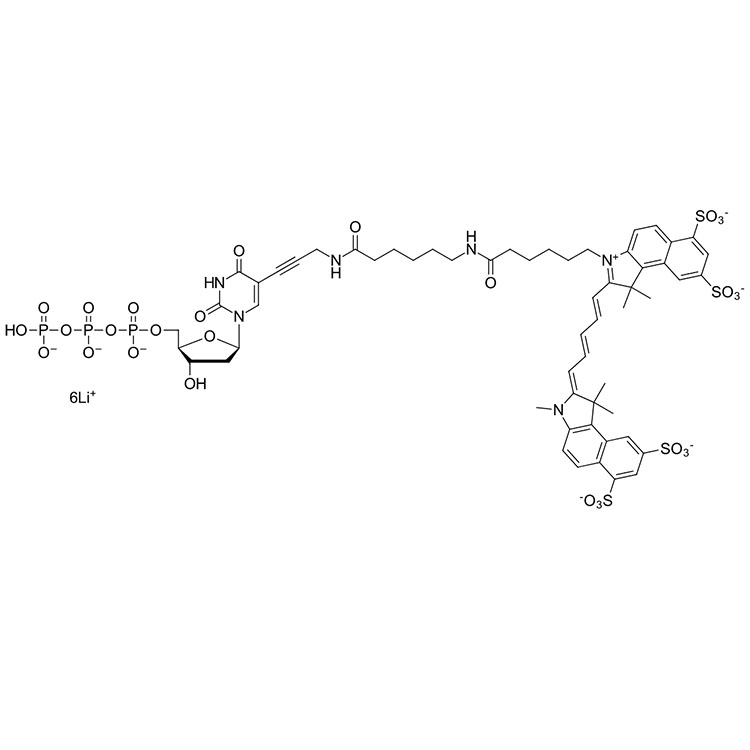 磺酸基Cy5.5 脱氧尿苷三磷酸,Sulfo-Cyanine5.5 dUTP