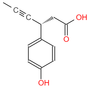 (3R)-3-(4-羟苯基)-4-已炔酸