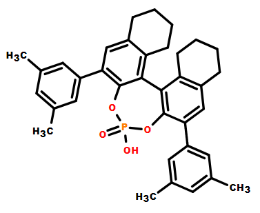 (R)-3,3'-双(3,5-二甲基苯基)-5,5',6,6',7,7',8,8'-八氢-1,1'-联萘酚磷酸酯,(11bR)-2,6-Bis(3,5-dimethylphenyl)-4-hydroxy-8,9,10,11,12,13,14,15-octahydrodinaphtho[2,1-d:1',2'-f][1,3,2]dioxaphosphepine 4-oxide