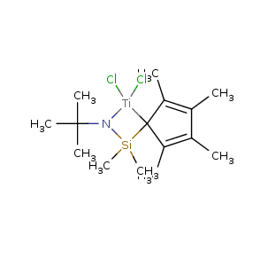 二氯[η(5):η(1)-N-二甲基(四甲基环戊二烯基)硅基(叔丁基)酰胺]钛,Dichloro[η(5):η(1)-N-dimethyl(tetramethylcyclopentadienyl)silyl(tert-butyl)amido]titanium