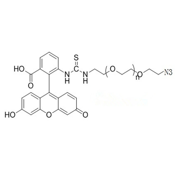 荧光素聚乙二醇叠氮,FITC-PEG-Azide;FITC-PEG-N3