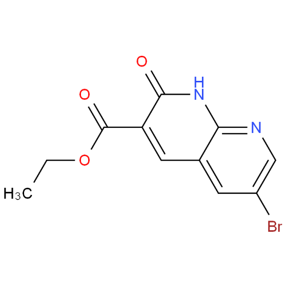 6-溴-2-氧代-1,2-二氢-1,8-二氮杂萘-3-羧酸乙酯,Ethyl 6-bromo-2-oxo-1,2-dihydro-1,8-naphthyridine-3-carboxylate