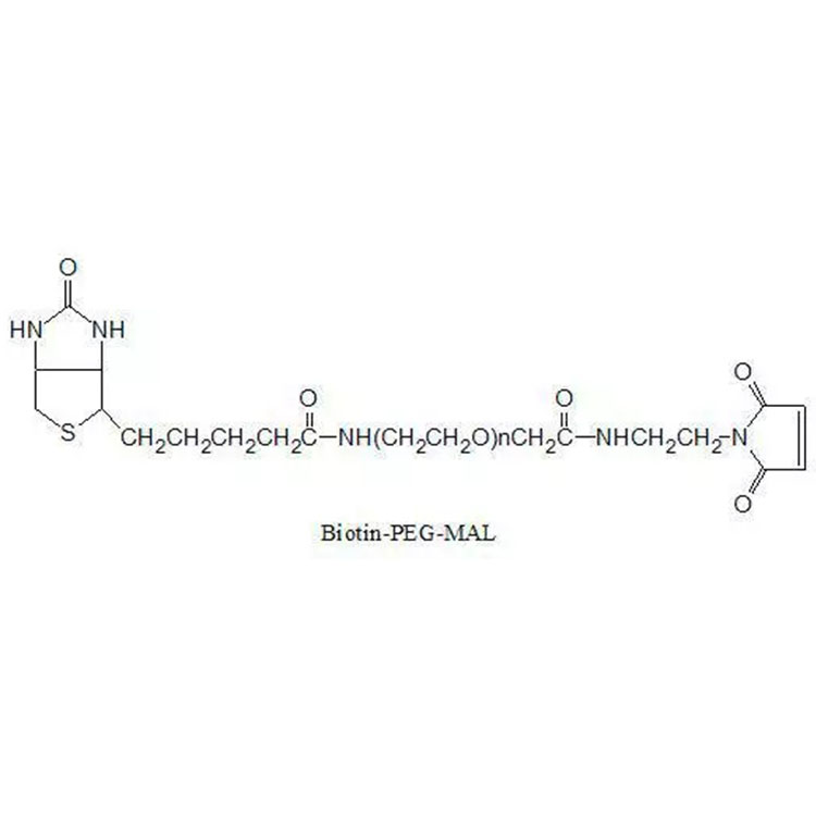 生物素聚乙二醇马来酰亚胺,Maleimide-PEG-Biotin;Biotion-PEG-Mal