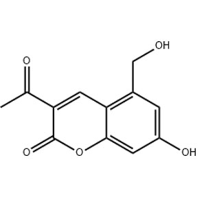 亮菌甲素,3-Acetyl-7-hydroxy-5-(hydroxymethyl)-2H-chromen-2-one