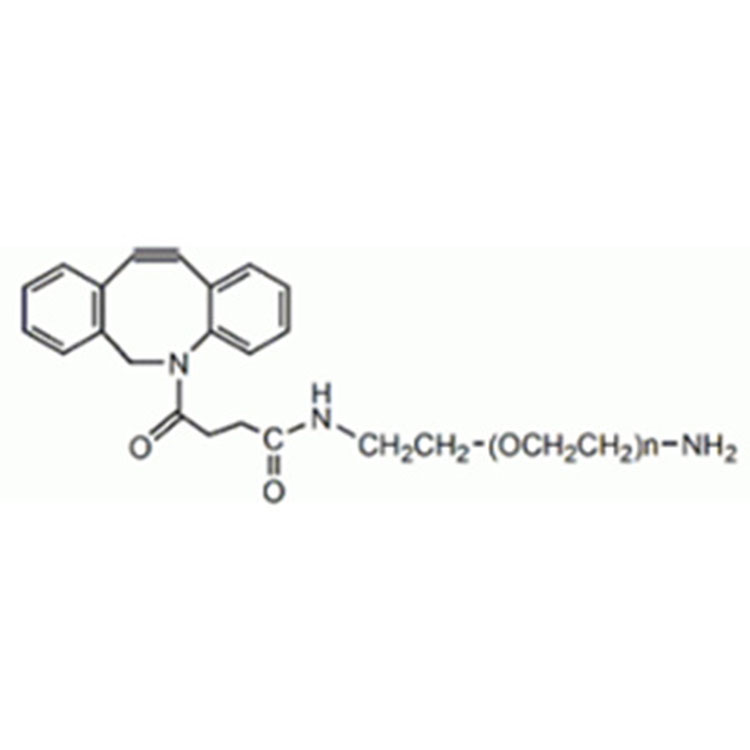 二苯基环辛炔-聚乙二醇-氨基,DBCO-PEG-NH2;DBCO-PEG-Amine