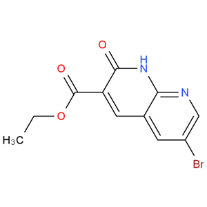 894851-71-9；6-溴-2-氧代-1,2-二氫-1,8-二氮雜萘-3-羧酸乙酯