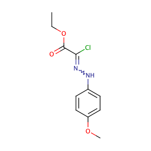 [(4-甲氧基苯基)肼基]氯乙酸乙酯,ethyl chloro[2-(4-methoxyphenyl)hydrazinylidene]acetate