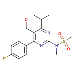 4-(4-氟苯基)-6-异丙基-2-[(N-甲基-N-甲磺酰)氨基]嘧啶-5-甲醛,4-(4-Fluorophenyl)-6-Isopropyl-2-[(N-Methyl-N-Methylsulfonyl)Amino]Pyrimidinyl-5-Yl-Formyl